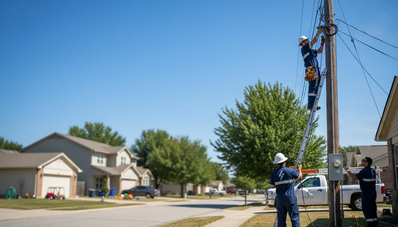 Residential electrician providing installation services in Ladora, IA